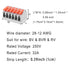 30 Pcs Lever Wire Connectors Push-In, Electrical Wire Terminal Quick Connect for 28-12 AWG (1in5out)...