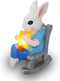 Cute Bunny Garden Statue Home Decor Mom Present Fairy Garden Accessories Outdoor Figurine Lights Solar Garden Rabbit Decor Art Housewarming Presen...