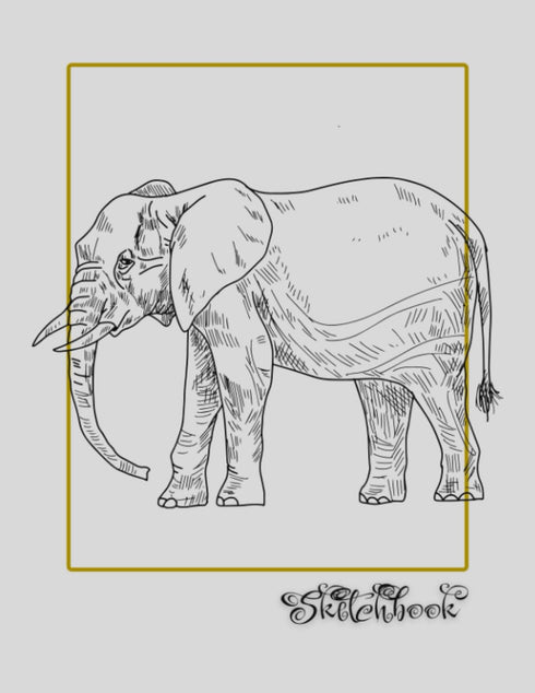 Sketchbook: African Wildlife Sketch, Large 8.5" x 11", 110 Pages, Perfect for Everyone, Crayons, Pencils, Drawing and Sketching...