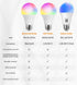 WiFi Smart Light Bulbs Tuya Smart Life APP CCT +Full Multicolor LED High CRI Brightness 800LM 60W Equivalent Compatible with Alexa Google Home Sma...
