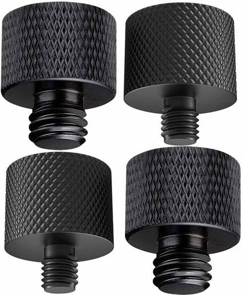 4 Pcs Aluminum Camera Screw Adapter Thread 1/4" Male to 3/8" Female and 3/8" Male to 1/4" Female Adapter Set for Camera Monitor, Tripod, Microphon...