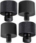 4 Pcs Aluminum Camera Screw Adapter Thread 1/4" Male to 3/8" Female and 3/8" Male to 1/4" Female Adapter Set for Camera Monitor, Tripod, Microphon...