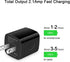 Black USB Wall Adapter, Charging Block, 3Pack Dual Port 2.1A Fast Wall Charger Brick Base Cube USB Plug Outlet Phone Charger Box for iPhone 16e 16...