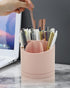 Spinning Pen Holder for Desk, Cute Pencil Cup Organizer for Home Office School, 7 Divided Sections, Pink, Unique Rotating Desktop Supplies and Acc...