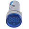 Voltmeter, LED Voltmeter Light Digital Display Dc Voltage Meter Display Voltage Meter Indicator Round Lamp Tester Wide Measurement Range of 6-100V...
