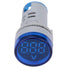 Voltmeter, LED Voltmeter Light Digital Display Dc Voltage Meter Display Voltage Meter Indicator Round Lamp Tester Wide Measurement Range of 6-100V...