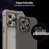 Tensea for iPhone 15 Pro/iPhone 15 Pro Max Camera Lens Protector, 9H Tempered Glass Camera Cover Screen Protector, Metal Individual Ring for iPhon...