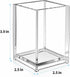 MaxGear Pen Holder 2 Pack Clear Acrylic Pencil Holder for Desk, Pen Cups for Desk Supplies Holders, Acrylic Cup Holder for Toothbrush, Straw, Make...