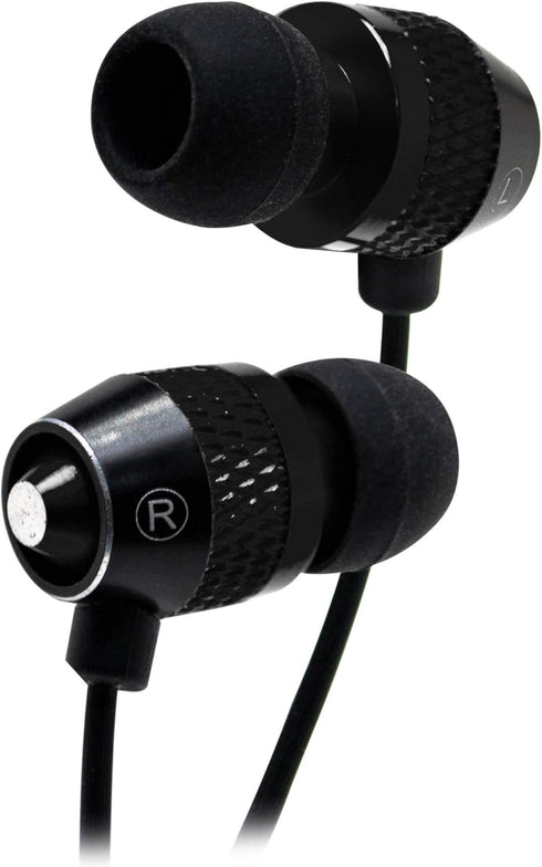 Bastex Universal Earphone/Ear Buds 3.5mm Stereo Headphones in-Ear Tangle Free Cable with Built-in Microphone Earbuds for iPhone iPod iPad Samsung ...