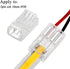 COB LED Strip to Wire Connector 20 Pieces Waterproof LED Adapter Connectors Transparent Solderless LED Light Strip Connectors for Strip Light Unwi...