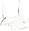Plymor Clear Acrylic Double-Scoop Display Easel, 3" H x 2.875" W x 2.5" D (3 Pack)...