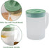 Toguma 2.2 Liter Plastic Water Pitcher Large-Capacity Household Water Jug with Lid, Beverage Container for Hot Cold Juice Tea (Transparent green)...