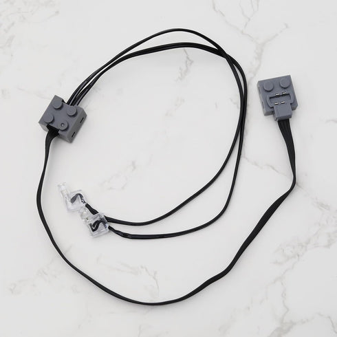 The Lord of the Tools 2PCS LED Light Link Line Cable Technic Power Function Compatible with Lego 8870 Train Vehicle Bricks Building Blocks Toy 50c...