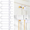 6 Packs Sliding Cabinet Locks, Modacraft Baby Proofing U-Shaped Child Safety Latches Adjustable White Locks for Handles Knobs Drawers Closet Cupbo...