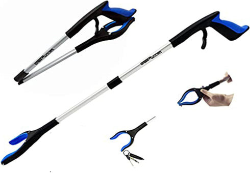 Grabber Reacher Tool - 32” Reacher Grabber Tool with Strong Magnetic and Swivel Head - Heavy Duty Pick Up Stick Grabbers for Seniors, Trash, Surge...