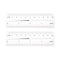2pcs Film Flexible Ruler 4 Inch 0.1mm Scale PET Plastic Covered Folding Straight Ruler Calibration Soft Ruler Measuring Tool for Factory, Transpar...