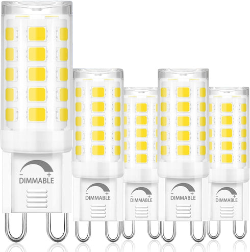 winshine G9 Led Bulb Dimmable 5000k Daylight, T4 Chandelier Light Bulbs with G9 Bi-Pin Base, 4W Led Light Bulbs, 40 Watts Halogen Replacement, 120...