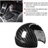 Gear Shift Knob Cover, Carbon Fiber Style Car ABS Plastic Gear Shift Knob Head Cover Cap Sticker Trim for A3 8 V S3 14-18...