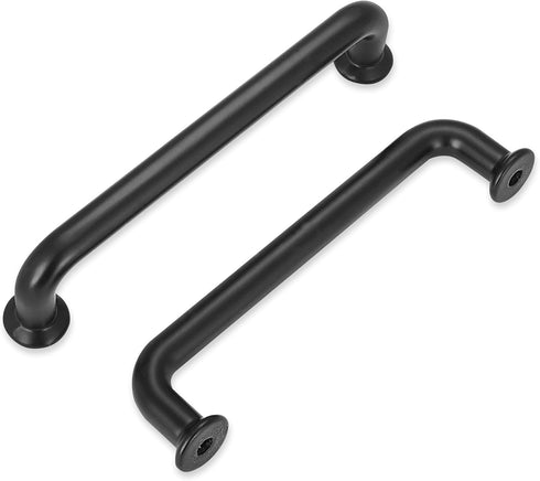 5 Pack 3-3/4 Inch Matte Black Kitchen Cabinet Handles Black Modern Cabinet Pulls Antique Dresser Drawer Pulls Farmhouse Kitchen Hardware for Cabin...