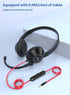 HROEENOI Noise Cancelling Headset with Microphone for PC & Laptop - 3.5mm Jack, Wired Headphones for Work, Zoom, Teams Meetings, Call Center, Onli...