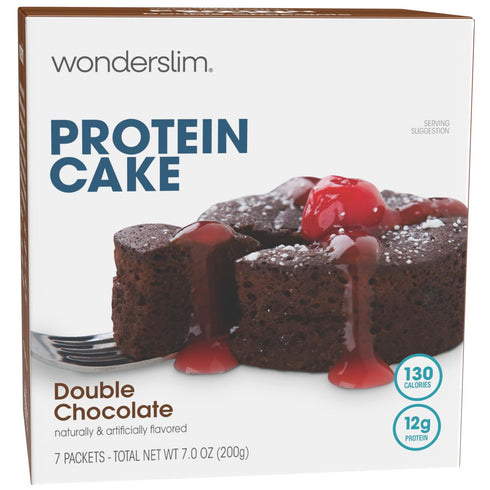 WonderSlim Protein Cake Mix, Double Chocolate, 12g Protein, Low Carb (7ct)...