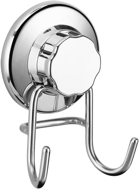 SANNO Suction Cup Hook Holder Shower Hook Super Power Vacumn Suction Bath Hook for Towel Robe Bathroom Kitchen Shower Bath Rustproof Stainless Ste...