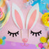 Qerleny Happy Birthday Cake Topper Birthday Party Cake Decoration Little White Rabbit Set...