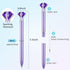 24 Pieces Big Crystal Diamond Pens Bling Ballpoint Pen Black Ink Rhinestones Pen for School Office Supplies Christmas Wedding Birthday Present, 4 ...