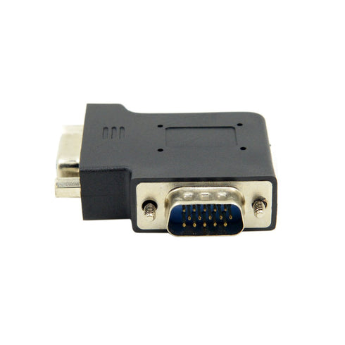 chenyang Vertical Flat Left Angled 90 Degree VGA SVGA Male to Female Extension Adapter Black...