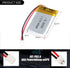 3.7V 522332 400mAh Lipo battery Rechargeable Lithium Polymer ion Battery Pack with PH2.0mm JST Connector...