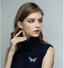Crystal Butterfly Brooch | Enamel Lapel Pin for women | butterfly display case | Stunning Insect Ornament...
