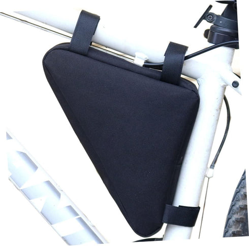 Kisangel Bicycle Triangle Bag Small Bike Bag Storage Black Bike Frame Bag Bike Front Frame Bag for Multi-function Vessel Tools...