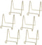 HOHIYA 6 Pcs Plate Stands for Display Holder Gold 3 Inch Twist Wire Iron for Picture Frame Decorative Plates Taiwan Made...