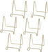 HOHIYA 6 Pcs Plate Stands for Display Holder Gold 3 Inch Twist Wire Iron for Picture Frame Decorative Plates Taiwan Made...