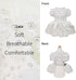 Fitwarm Fancy Dog Tutu Dress, Sparkly Sequin Dog Clothes for Small Dogs Girl, Formal Pet Wedding Attire, Cat Bridal Outfit, Pearl White, Small...