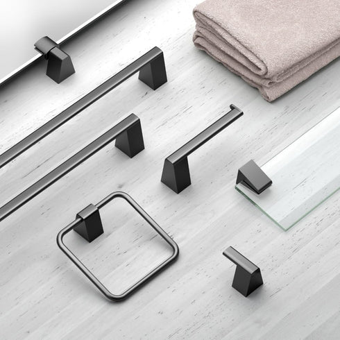Gatco 5652MX A-Line Towel Ring, Matte Black...