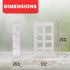 Amazing Drapery Hardware Bracket Spacer Blocks 8ct – Durable Extension Clear Plastic Brackets for Blinds and Shades, Ideal for Home and Office Win...