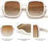 SOJOS Retro Square Polarized Sunglasses for Women Men Classic Trendy Sunnies SJ2226...