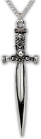 Sword with Engraved Handle Medieval Rennaissance Pendant Necklace...
