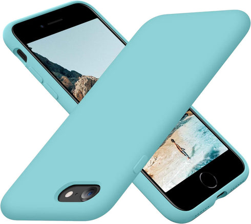 Cordking Designed for iPhone SE Case 2022/2020, Designed for iPhone 7 8 Case, Silicone Ultra Slim Shockproof Phone Case with [Soft Microfiber Lini...