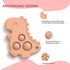 Sensory Teething Toys for Babies Age 3 to 12 Months (Set of 3) - Animal Shaped, BPA Free Soft and Textured Silicone Teether, Relief Sore Gums...