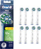 Oral-B Pro Cross Action Electric Toothbrush Head, X-Shape and Angled Bristles for Deeper Plaque Removal, Pack of 8 Toothbrush Heads, White...