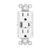 Maxxima 15A USB Wall Outlet Receptacle, 30W Power Delivery QC 3.0 Type-C/A w/ 2 Standard Outlets, High Speed Charging for Smart Devices, Duplex Re...