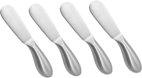 4 Pcs Spreader Knife Set, Stainless Steel Multipurpos Cheese and Butter Spreader Knives...