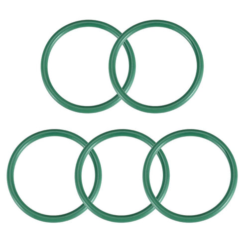 uxcell Fluorine Rubber O-Rings, 45mm OD 38mm ID 3.5mm Width FKM Seal Gasket for Machinery Plumbing, Green, Pack of 5...