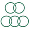 uxcell Fluorine Rubber O-Rings, 45mm OD 38mm ID 3.5mm Width FKM Seal Gasket for Machinery Plumbing, Green, Pack of 5...