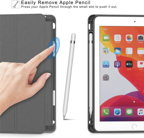 Hi Space for iPad 9th 8th 7th Generation Case for iPad 10.2 Case with Pencil Holder 2021 2020 2019, Leopard Print Cheetah Protective Shockproof Co...