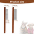 2pcs Grooming Comb for Pets, Solid Wood Cat Combs with Narrow Rounded-Tip Steel Teeth Pet Hair Comb Metal Flea Lice Comb for Cats Dogs Small & Med...