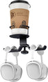 WixGear Headphone Stand, 2 in 1 PC Gaming Headset Stand Cup Holder, with Cable Organizer, 360° Adjustable & Rotating Arm Clamp Headphone Holder, S...