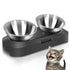 Stainless Steel Cat Food Bowl, 15-Angle, Ergonomic Design Reduces Vomiting...